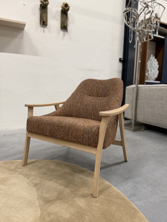 Image 1 of Harvink Blazoen Armchair Oregon Fabric Oak Frame