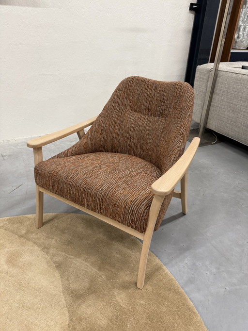 Harvink Blazoen Armchair Oregon Fabric Oak Frame