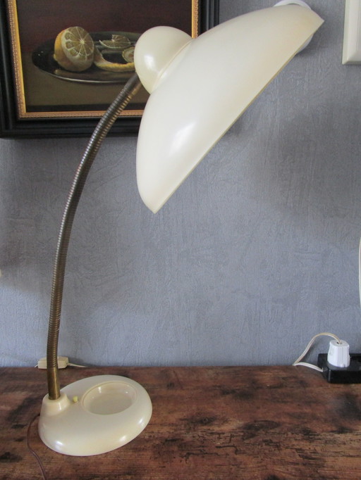 Beautiful Early Desk Lamp,With Stamp Box.