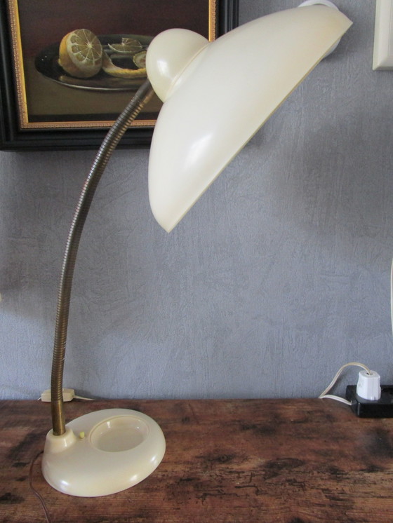 Image 1 of Beautiful Early Desk Lamp,With Stamp Box.