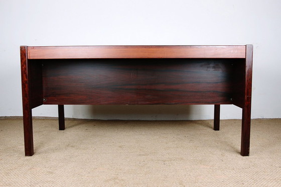 Image 1 of Large Danish Rosewood Executive Desk by Christian Linneberg 1960.