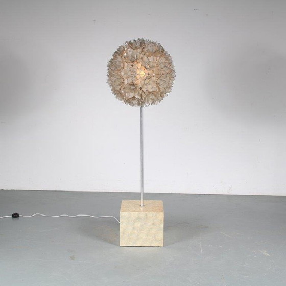 Image 1 of 1960s "Mother of Pearl" Floor Lamp by Rausch, Germany 1960