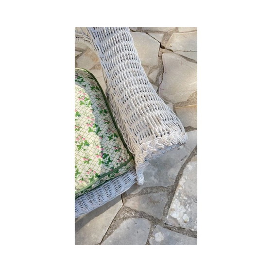 Image 1 of Kids vintage rattan bench, 1970-1980