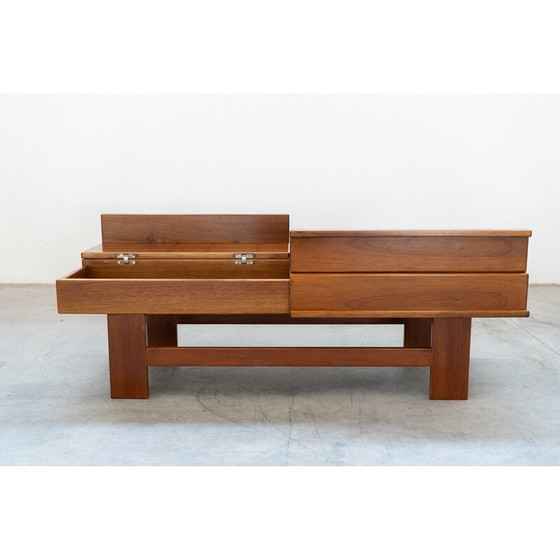 Image 1 of Vintage walnut veneer coffee table by Michelucci and Giovanni, 1970