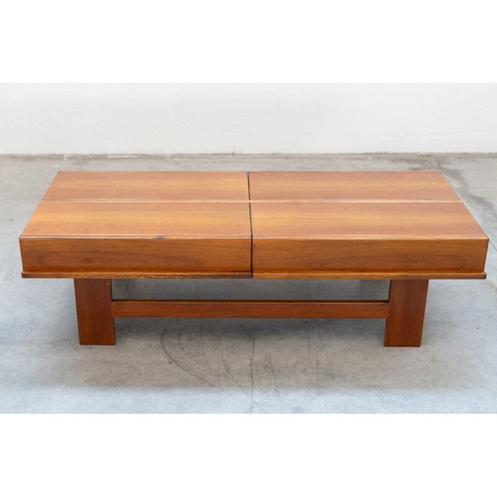Image 1 of Vintage walnut veneer coffee table by Michelucci and Giovanni, 1970