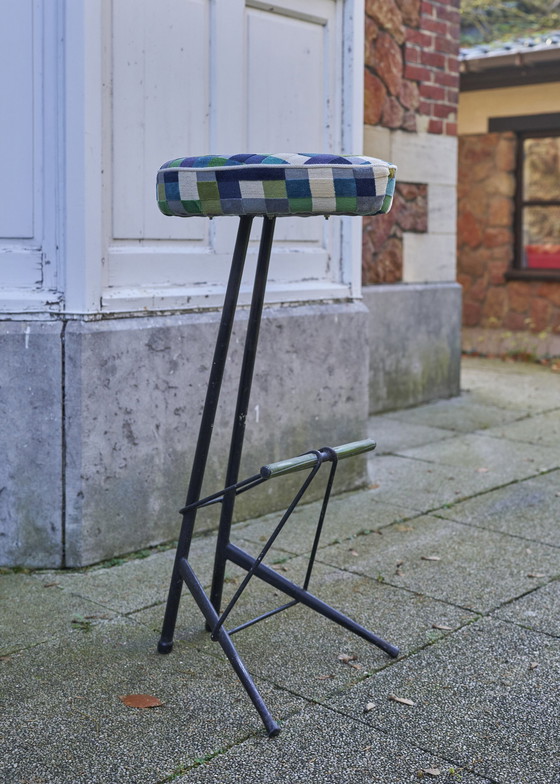 Image 1 of Bar Stool By Willy Van Der Meeren For Tubax , 1950'