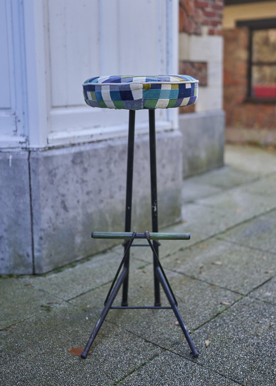 Image 1 of Bar Stool By Willy Van Der Meeren For Tubax , 1950'