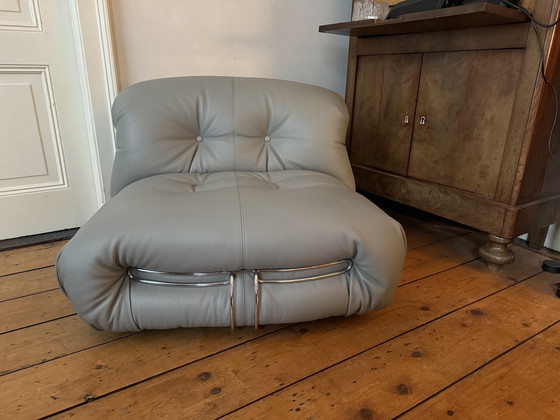 Image 1 of Cassina Soriana 944 Gray Leather