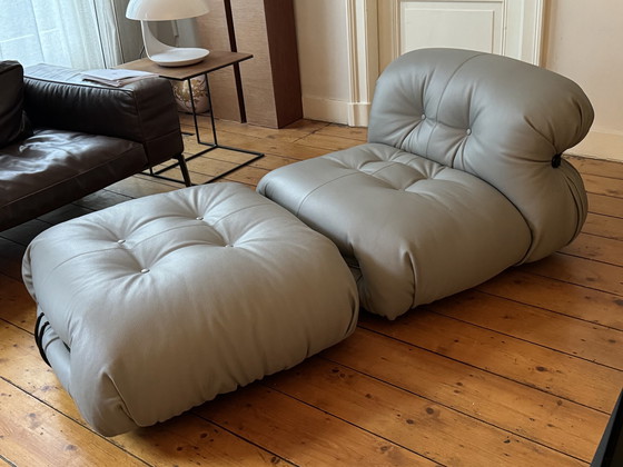 Image 1 of Cassina Soriana 944 Gray Leather