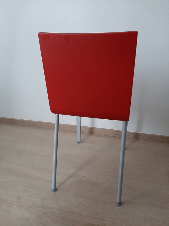 Image 1 of 4x Red Vitra.03 Maarten Van Severen Design Chairs