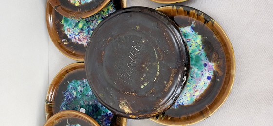 Image 1 of 10 Morvan Stoneware Plates