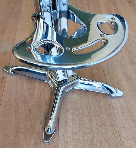 Image 1 of Design Barstool Lotus - Dulton | Yasu Sasamoto | Chrome !