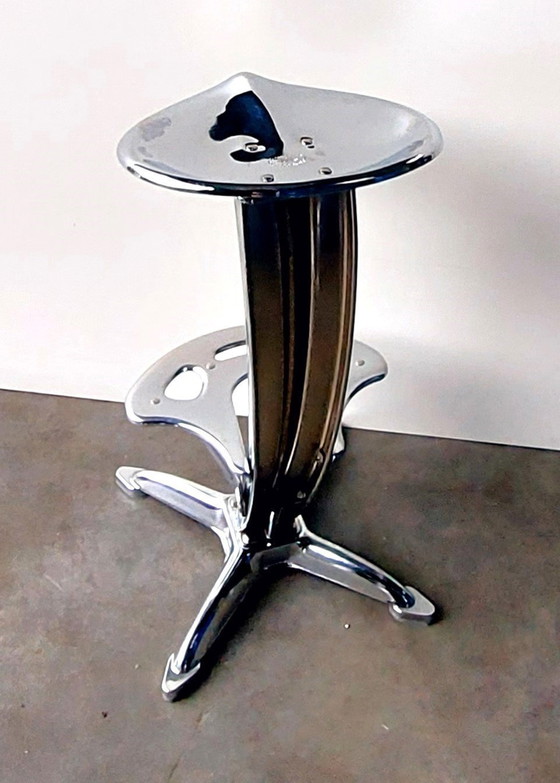 Image 1 of Design Barstool Lotus - Dulton | Yasu Sasamoto | Chrome !