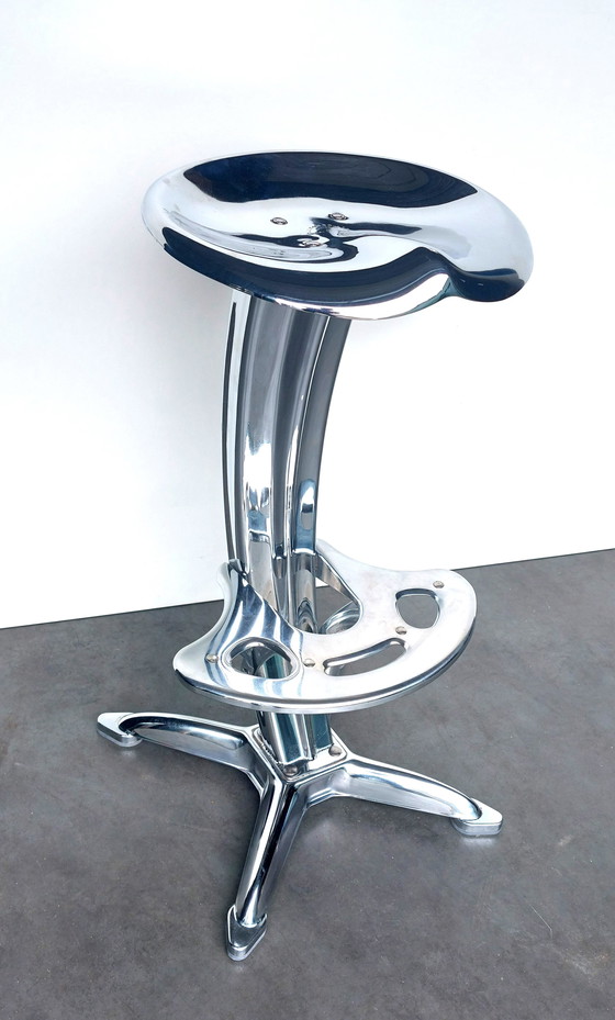 Image 1 of Design Barstool Lotus - Dulton | Yasu Sasamoto | Chrome !