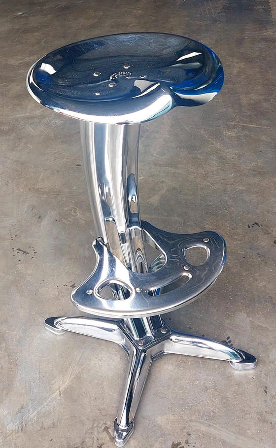 Image 1 of Design Barstool Lotus - Dulton | Yasu Sasamoto | Chrome !