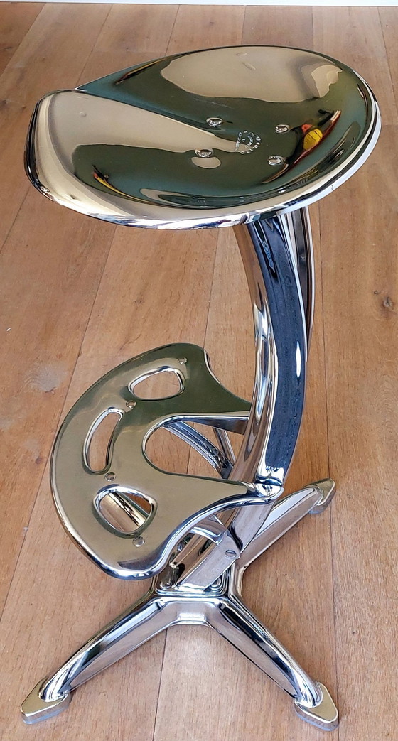 Image 1 of Design Barstool Lotus - Dulton | Yasu Sasamoto | Chrome !