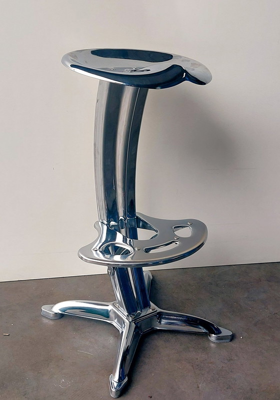 Image 1 of Design Barstool Lotus - Dulton | Yasu Sasamoto | Chrome !