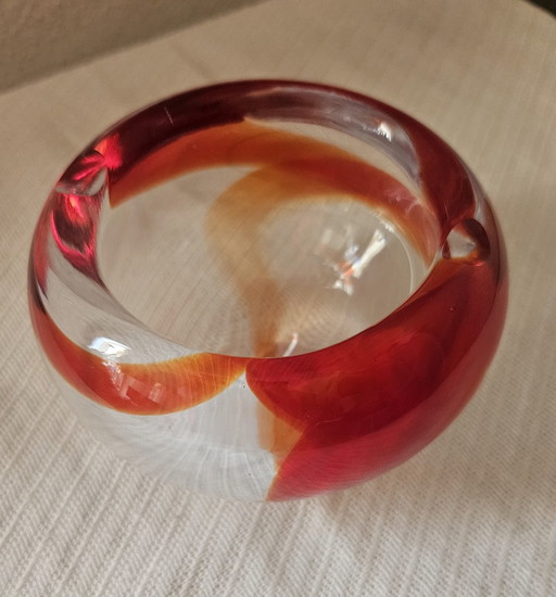 Retro Ashtray Swirl Murano