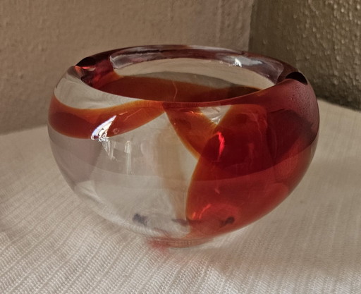 Retro Ashtray Swirl Murano