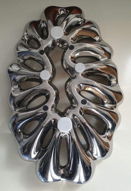 Image 1 of Design Bowl of Silver Ceramic, Openwork