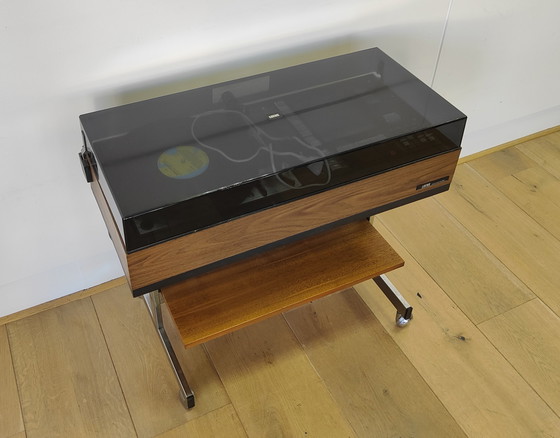 Image 1 of Mobiletto porta giradischi vintage Loewe | Anni '80 - carrello, radio