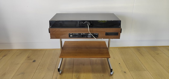 Image 1 of Mobiletto porta giradischi vintage Loewe | Anni '80 - carrello, radio