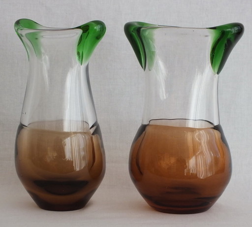 2x Ladislav Paleček vases