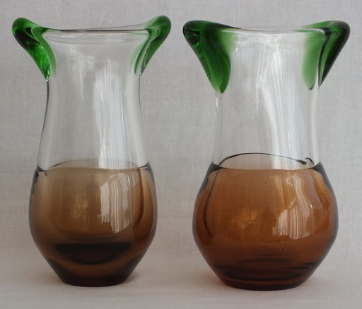 2x Ladislav Paleček vases