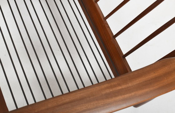 Image 1 of Poltrone danesi in teak con sedili in pelle, anni '60, set di 2