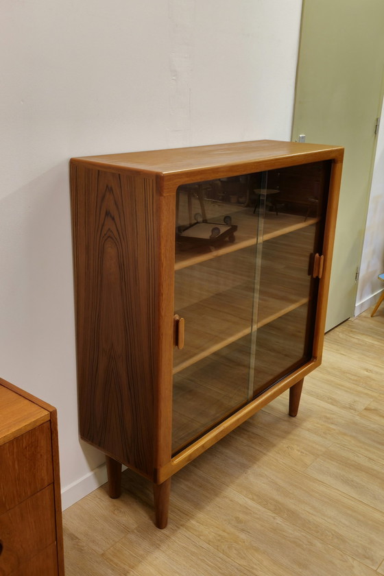 Image 1 of Vintage Silkeborg Danish Display Case Display Case Cabinet