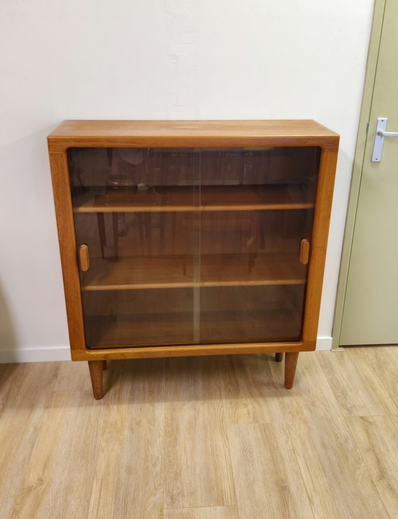 Image 1 of Vintage Silkeborg Danish Display Case Display Case Cabinet