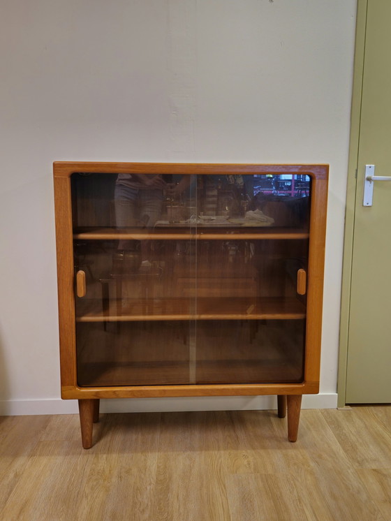 Image 1 of Vintage Silkeborg Danish Display Case Display Case Cabinet