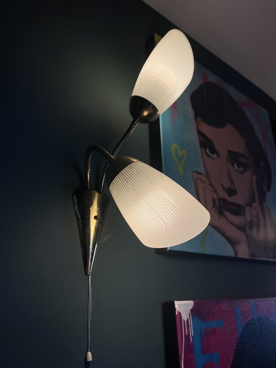 Image 1 of 2 lampade da parete vintage anni '50