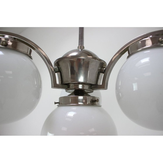 Image 1 of Lampadario Art Déco vintage, Cecoslovacchia, anni '30