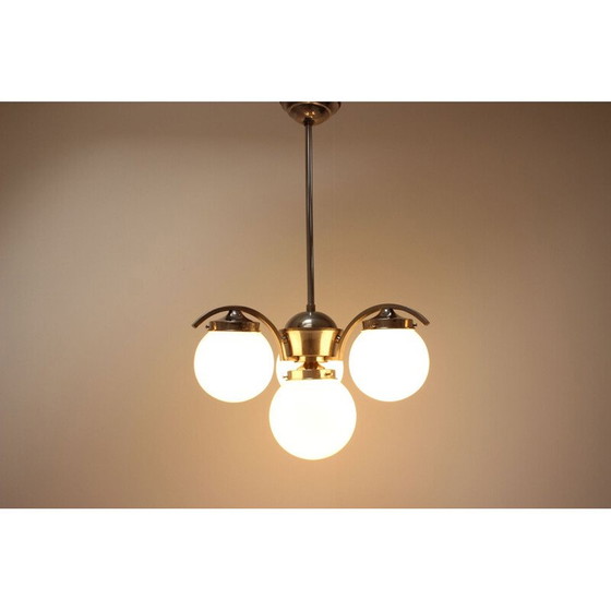 Image 1 of Lampadario Art Déco vintage, Cecoslovacchia, anni '30