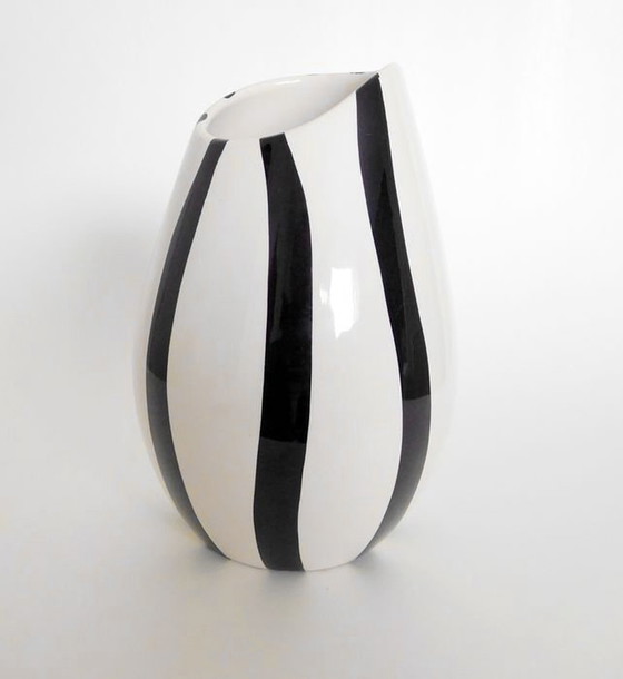 Image 1 of Pair De Vases Vintage - Jumbo - Gouda Holland - Earthenware - 1956