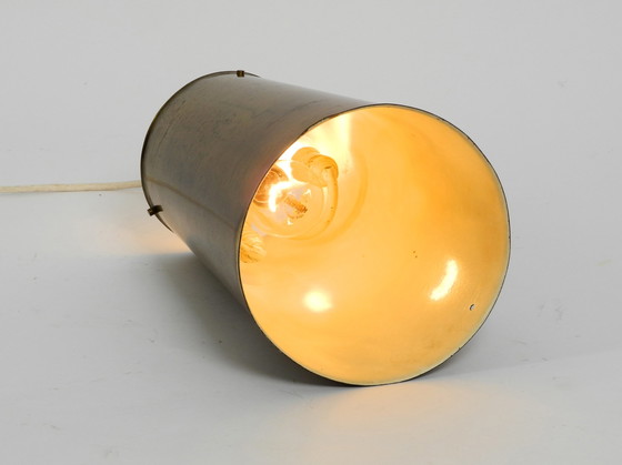 Image 1 of Large Mid Century Modern copper pendant lamp with 4 socket