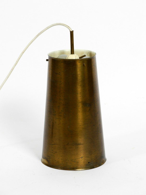 Image 1 of Large Mid Century Modern copper pendant lamp with 4 socket