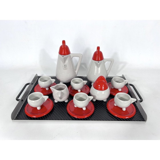 Image 1 of Vintage ceramic coffee set by Mas for Memphis Milano, 1980s
