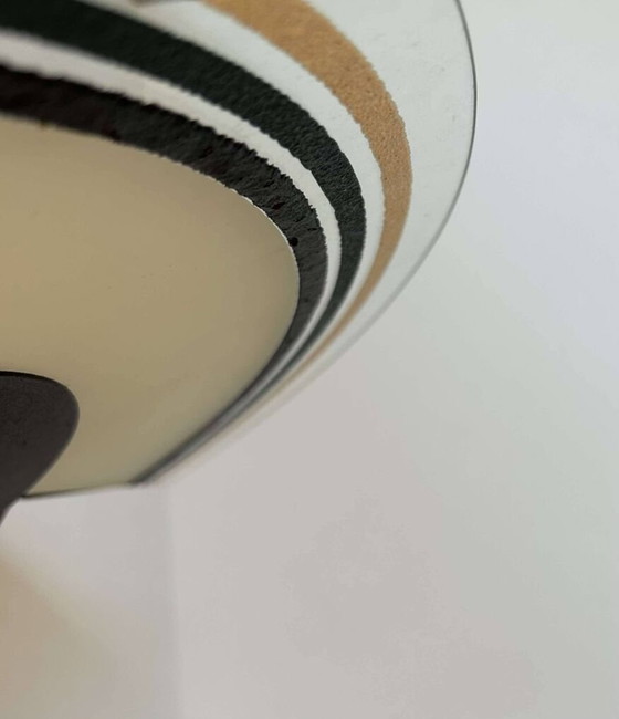 Image 1 of Lampada da parete in vetro sabbiato di Murano di Vetri - Italia 1970