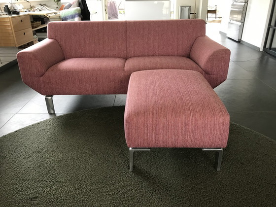 Image 1 of Leolux Pode Script 2.5-seater sofa & hocker