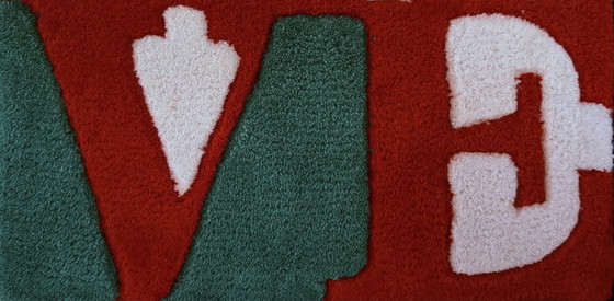 Image 1 of Robert Indiana: "Magyar Love". Rug.