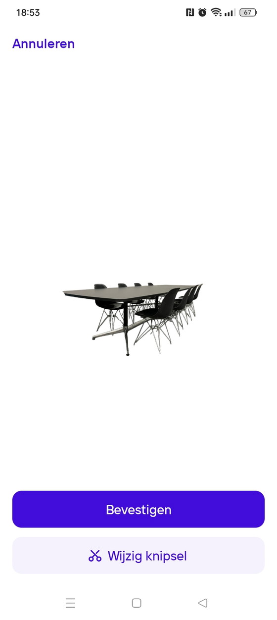 Image 1 of Xxxl conference table, dining table, similar to Eames, new!