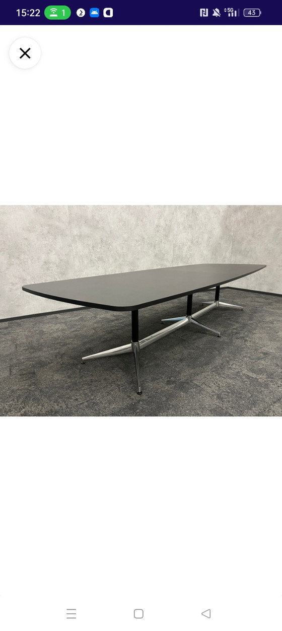 Image 1 of Xxxl conference table, dining table, similar to Eames, new!