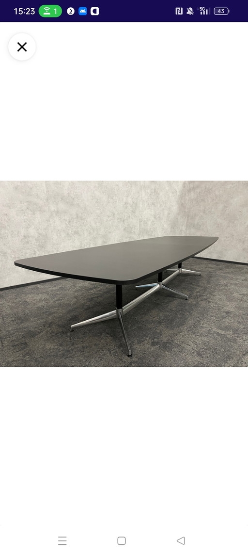 Xxxl conference table, dining table, similar to Eames, new!