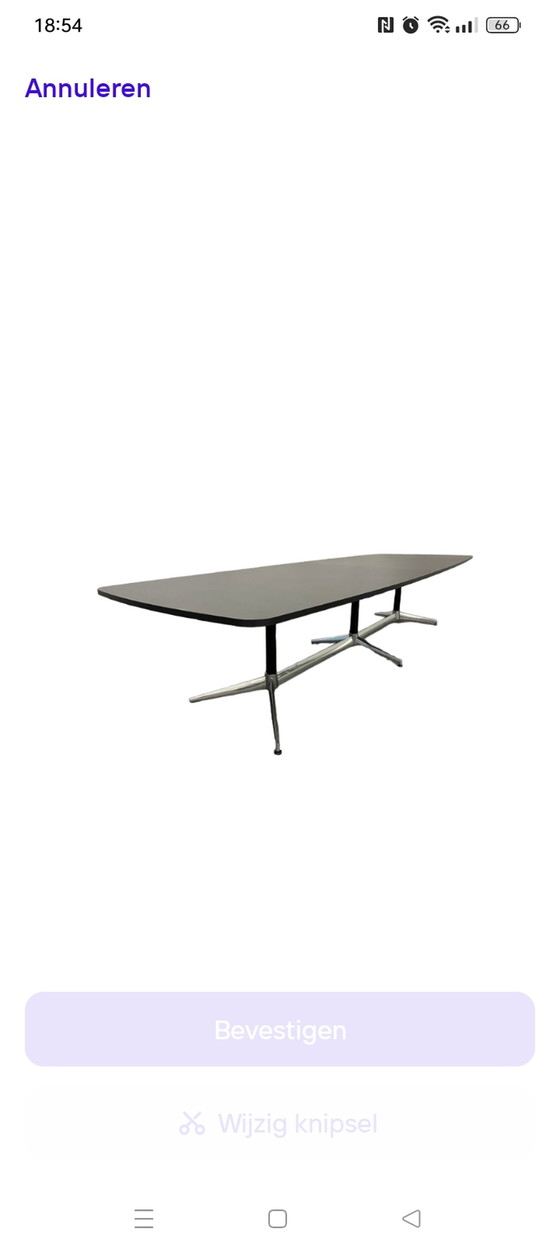 Image 1 of Xxxl conference table, dining table, similar to Eames, new!