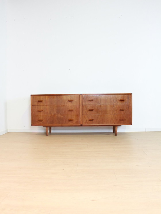 Image 1 of Vintage Teak Drawer Dresser