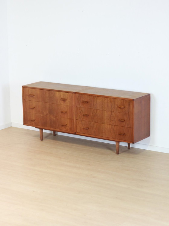 Image 1 of Vintage Teak Drawer Dresser