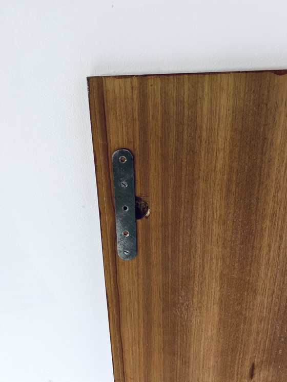 Image 1 of Vintage Wall Panel Teak & Copper '70s