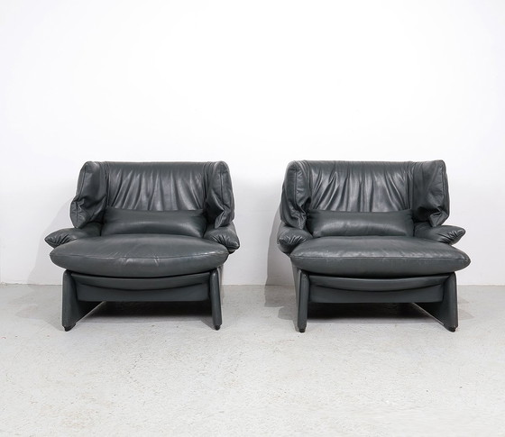 Image 1 of Cassina Portovenere Set of Armchairs With Hocker